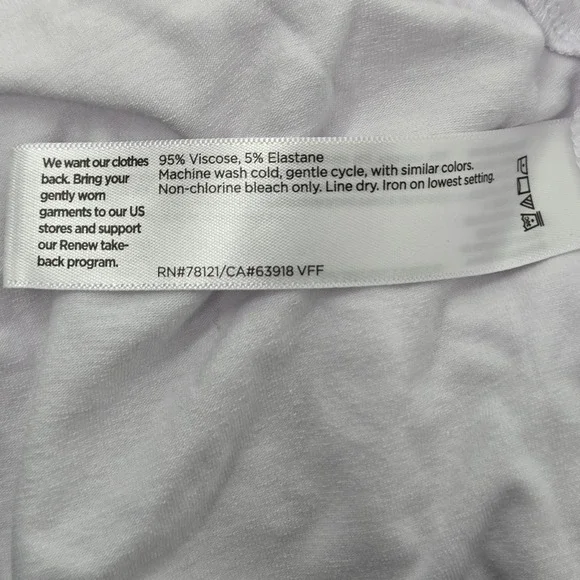 Eileen Fisher Viscose Stretch Short Sleeve White T-Shirt Crew Neck Womens M - Picture 7 of 11